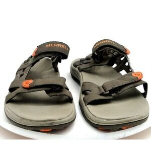 MERRELL CONTINUUM Men's Vibram Sandals Size 15 Grey &‎ Gold